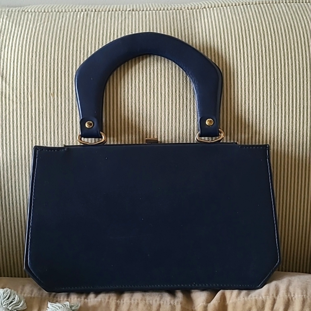 VTG Navy handbag